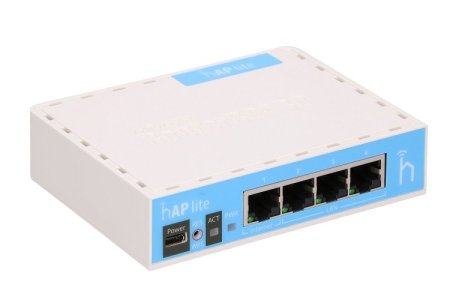 (kuva varten) MikroTik hAP lite | WiFi Router | RB941-2nD, 2,4GHz, 4x RJ45 100Mb/s