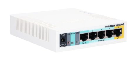 (image for) MikroTik RB951Ui-2HnD | WiFi Router | 2,4GHz, 5x RJ45 100Mb/s, 1x USB