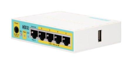 (kuva varten) MikroTik hEX PoE lite | Router | RB750UPr2, 5x RJ45 100Mb/s, 1x USB