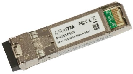 (kuva varten) MikroTik S+85DLC03D | SFP+ Module | 10Gb/s, 850nm, LC/UPC, 300m, Multimode