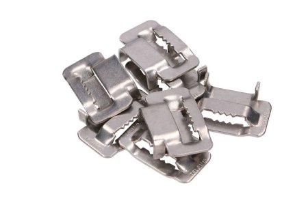 (kuva varten) Extralink | Steel clamp | for 20mm steel strap, with jags