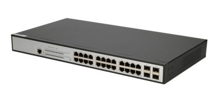 (image for) Extralink ZEUS | PoE Switch | 24x Gigabit PoE/PoE+, 4x SFP, 1x Console Port, 400W, Managed