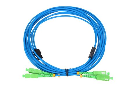 (kuva varten) Extralink SC/APC-SC/APC | Patchcord | Armored, LSZH, Single Mode, Duplex, G652D, 3mm, 3m