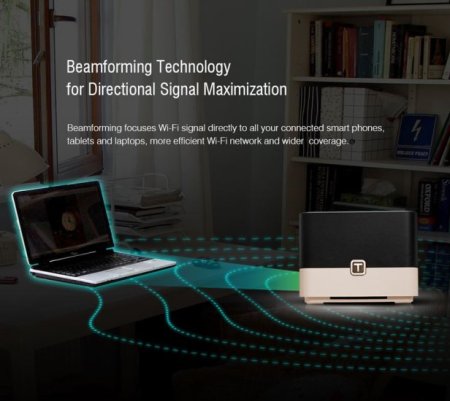 (kuva varten) Totolink T10 | WiFi Router | AC1200, Dual Band, MU-MIMO, 3x RJ45 1000Mb/s, 1x USB
