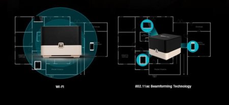 (kuva varten) Totolink T10 | WiFi Router | AC1200, Dual Band, MU-MIMO, 3x RJ45 1000Mb/s, 1x USB