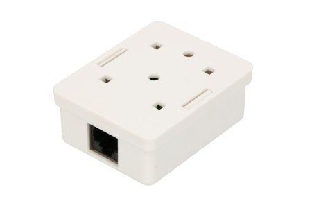 (kuva varten) Extralink | Wall mount outlet | 1x RJ45 KAT5E UTP