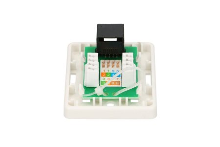 (kuva varten) Extralink | Wall mount outlet | 1x RJ45 KAT5E UTP