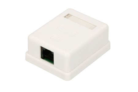 (image for) Extralink | Wall mount outlet | 1x RJ45 KAT5E UTP