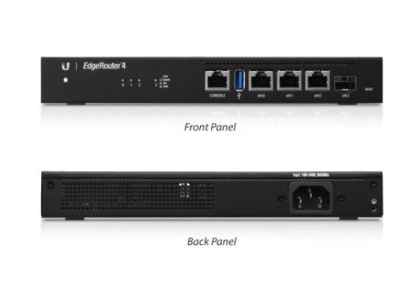 (kuva varten) Ubiquiti ER-4 | Router | EdgeMAX EdgeRouter, 3x RJ45 1000Mb/s, 1x SFP