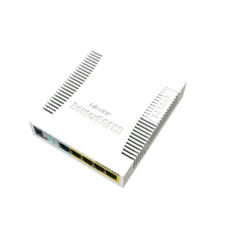 (image for) MikroTik RB260GSP | Switch | CSS106-1G-4P-1S, 5x RJ45 1000Mb/s, 1x SFP, 4x Passive PoE