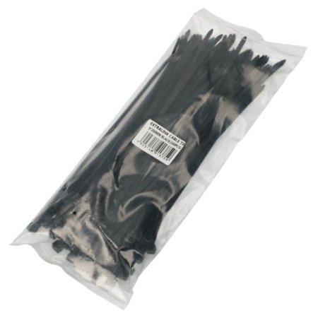 (kuva varten) Extralink | Cable tie | 5x 250mm black 100pcs bag