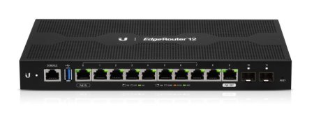 (image for) Ubiquiti ER-12 | Router | EdgeMAX EdgeRouter, 10x RJ45 1000Mb/s, 2x SFP, 1x PoE