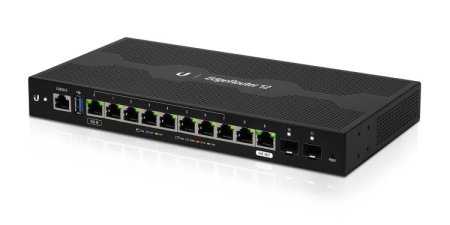 (image for) Ubiquiti ER-12 | Router | EdgeMAX EdgeRouter, 10x RJ45 1000Mb/s, 2x SFP, 1x PoE