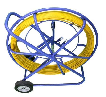 (kuva varten) Extralink Pilot 9mm 100m | Cable pulling rod | glass fibre FRP, d. 9mm, l. 100m, yellow