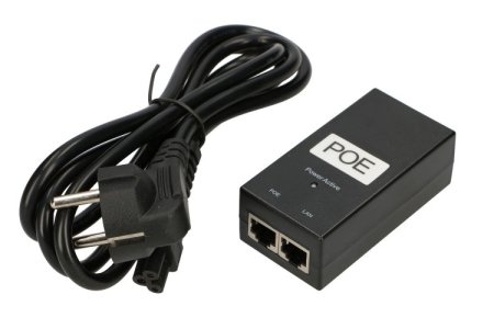 (kuva varten) Extralink POE-24-24W-G | PoE Power supply | 24V, 1A, 24W, Gigabit, AC cable included