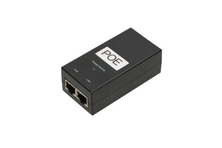 (kuva varten) Extralink POE-48-24W-G | PoE Power supply | 48V, 0.5A, 24W, Gigabit, AC cable included