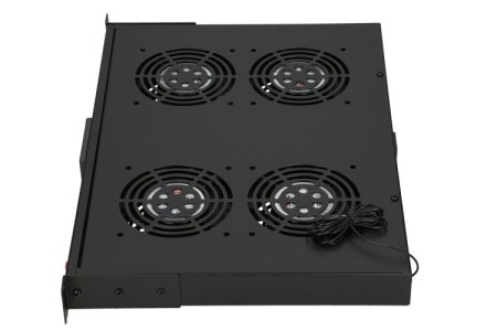 (kuva varten) Extralink | Fan panel | 19", 4 fans, for rack cabinets, with thermostat