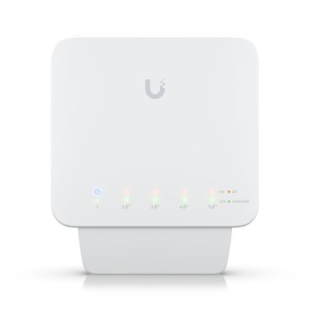  Ubiquiti USW-FLEX | Switch | UniFi, 5x RJ45 1000Mb/s, 1x PoE In, 4x PoE Out, 46W