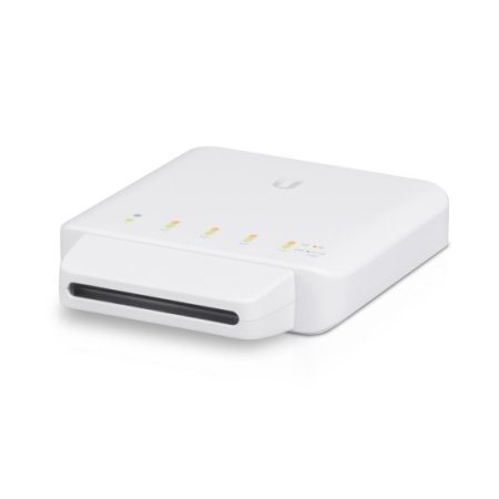 (kuva varten) Ubiquiti USW-FLEX | Switch | UniFi, 5x RJ45 1000Mb/s, 1x PoE In, 4x PoE Out, 46W