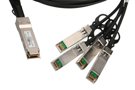 (image for) Extralink QSFP+ DAC | QSFP+ Cable | DAC, 40Gbps to 4x 10Gbps 3m, 30AWG