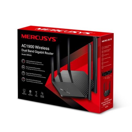 (kuva varten) Mercusys MR50G | WiFi Router | AC1900 Dual Band, 3x RJ45 1000Mb/s