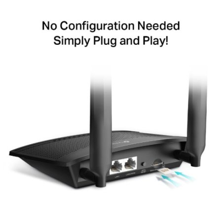 (kuva varten) TP-Link Archer MR100 | LTE Router | 2,4GHz, 2x RJ45 100Mb/s, 1x microSIM