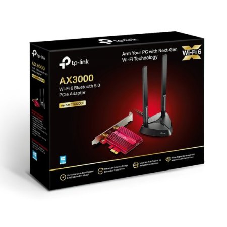 (image for) TP-Link Archer TX3000E | WiFi Network Card | PCI Express, AX3000, Dual Band, Bluetooth 5.0