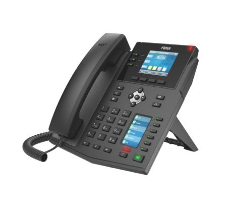 (kuva varten) Fanvil X4U | VoIP Phone | IPV6, HD Audio, RJ45 1000Mb/s PoE, dual LCD screen