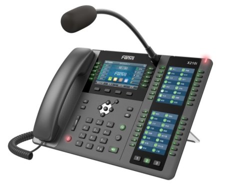 (kuva varten) Fanvil X210i | VoIP Phone | IPV6, HD Audio, Bluetooth, RJ45 1000Mb/s PoE, 3x LCD screen