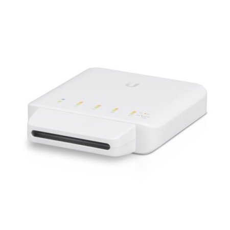 (kuva varten) Ubiquiti USW-FLEX-3 | Switch | UniFi, 5x RJ45 1000Mb/s, 1x PoE In, 4x PoE Out, 46W, 3-pack