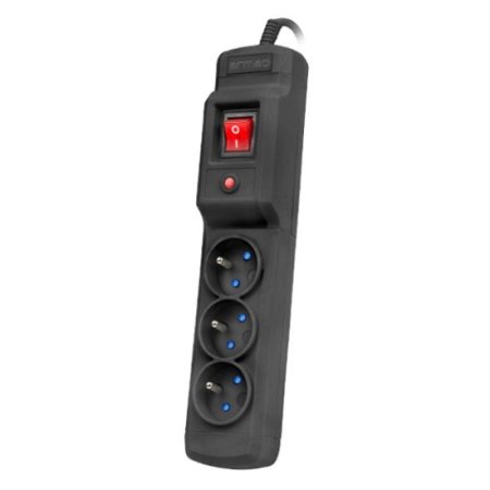 (kuva varten) Armac Multi M3 | Power strip | anti-surge system, 3 sockets, 1,5m cable, black