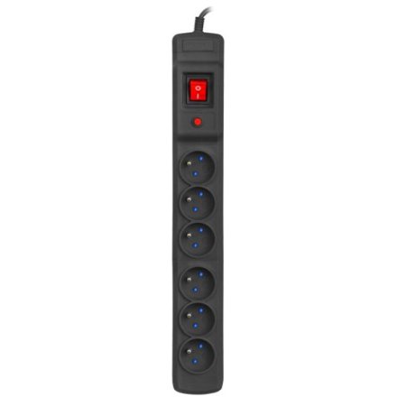 (image for) Armac Multi M6 | Power strip | anti-surge system, 6 sockets, 1,5m cable, black