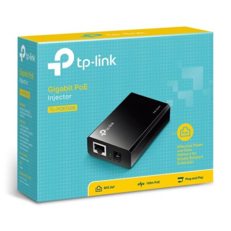 (image for) TP-Link TL-POE150S | PoE Injector | 2x RJ45 1000Mb/s, 15,4W, IEEE 802.3af