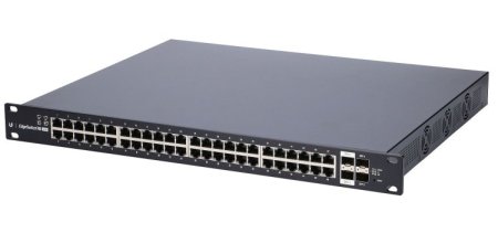 (kuva varten) Ubiquiti ES-48-500W | Switch | EdgeMAX EdgeSwitch, 48x RJ45 1000Mb/s PoE+, 2x SFP+, 2x SFP, 500W