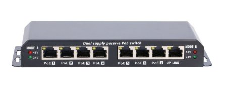 (image for) Extralink 8-7 PoE | PoE Switch | 7x 100Mb/s PoE, 1x Uplink RJ45, Power Supply 24V 2.5A