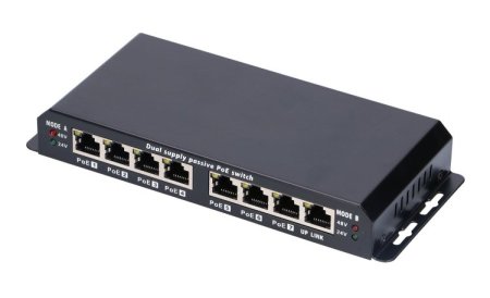 (image for) Extralink 8-7 PoE | PoE Switch | 7x 100Mb/s PoE, 1x Uplink RJ45, Power Supply 24V 2.5A