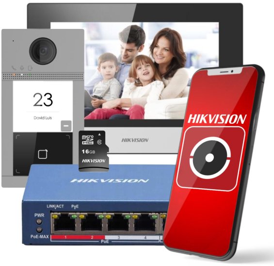 (kuva varten) ZESTAW WIDEODOMOFONOWY HIKVISION DS-KIS604-S(C)(O-STD)/eu