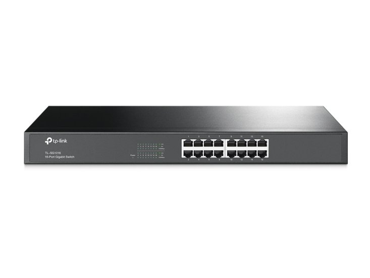 (kuva varten) TP-Link TL-SG1016 | Switch | 16x RJ45 1000Mb/s, Rack, Unmanaged - Sulje napsauttamalla kuva