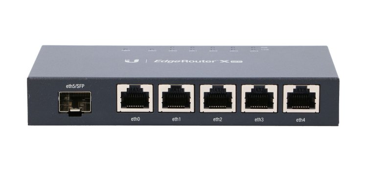 (kuva varten) Ubiquiti ER-X-SFP | Router | EdgeMAX EdgeRouter, 5x RJ45 1000Mb/s PoE, 1x SFP - Sulje napsauttamalla kuva