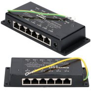 (kuva varten) Extralink 6 Port | Gigabit PoE Injector | 6x 1000Mb/s RJ45