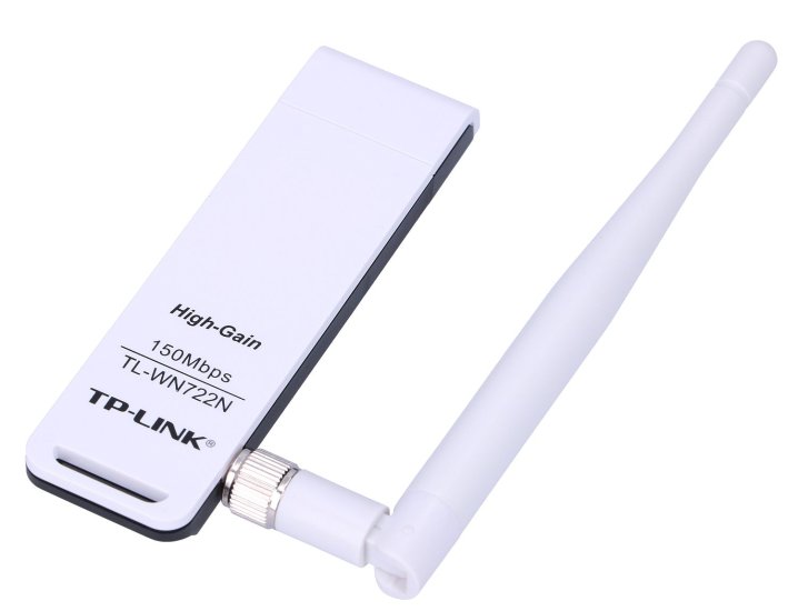 (kuva varten) TP-Link TL-WN722N | WiFi USB Adapter | N150, 2,4GHz, 4dBi - Sulje napsauttamalla kuva