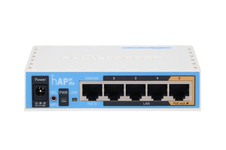 (image for) MikroTik hAP ac lite | WiFi Router | RB952Ui-5ac2nD, Dual Band, 5x RJ45 100Mb/s