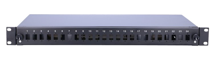 (image for) Extralink 24 Core | Patch panel | 24 port, black - Click Image to Close