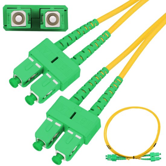 (kuva varten) Extralink SC/APC-SC/APC | Patchcord | Single Mode, Duplex, G657A, 3mm, 10m