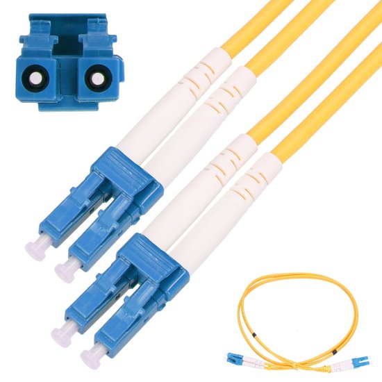 (kuva varten) Extralink LC/UPC-LC/UPC | Patchcord | Single Mode, Duplex, G657A1, 3mm, 1m - Sulje napsauttamalla kuva