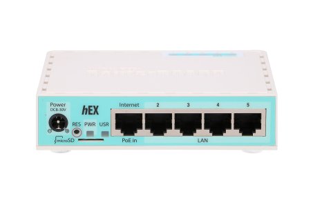 (image for) MikroTik hEX RB750Gr3 | Router | 5x RJ45 1000Mb/s, 1x USB