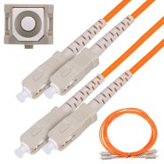 (kuva varten) Extralink SC/UPC-SC/UPC | Patchcord | Multi mode, Duplex, 50/125, 3mm, 1m