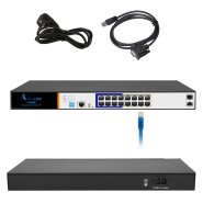 (image for) Extralink ARES | PoE Switch | 16x Gigabit PoE/PoE+, 2x SFP, 1x Console, 150W, Managed