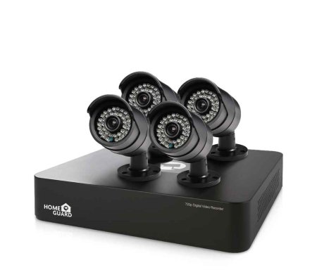 (kuva varten) IGET CCTV VIDEO SURVEILLANCE KIT IGET HOMEGUARD HGDVK46704 - DVR + 4X CAMERA HD 720P HD HGPRO728