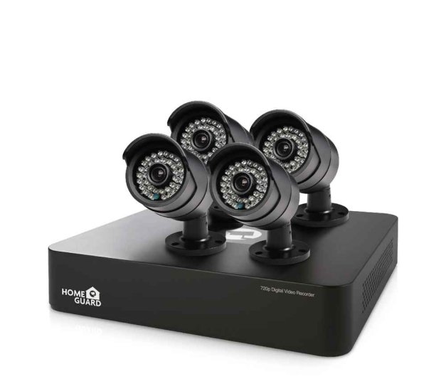 (kuva varten) IGET CCTV VIDEO SURVEILLANCE KIT IGET HOMEGUARD HGDVK46704 - DVR + 4X CAMERA HD 720P HD HGPRO728 - Sulje napsauttamalla kuva